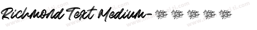 Richmond Text Medium字体转换
